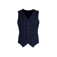 Mens Peaked Vest Waistcoat w/ Knitted Back Suit Formal Wedding Dress Up - Charcoal - 102 thumbnail