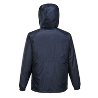 HUSKI STRATUS RAIN JACKET Waterproof Workwear Concealed Hood Windproof Packable - Navy Blue - XL thumbnail