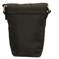 FIB Water Resistant Small Shoulder Canvas Bag w Adjustable Shoulder Strap - Black thumbnail