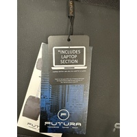 15" Futura Laptop Computer Bag Travel Work Messenger Bag w/USB Port - Black thumbnail