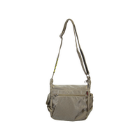 FIB Mens Flapover Shoulder Bag Cross Body Travel Satchel Shoulder Strap - Sand thumbnail