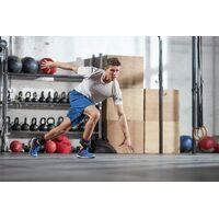 Adidas Adidas Adjustable Ankle Weights (2 x 1kg) Gym Training Workout - Black/Red thumbnail