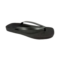 ARCHLINE Breeze Arch Support Orthotic Thongs Flip Flops Arch Support - Black - 41 EUR (Womens 10US/Mens 8US) thumbnail