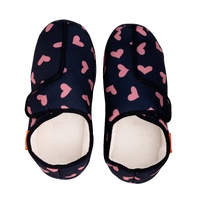 ARCHLINE Orthotic Plus Slippers Closed Scuffs Pain Relief Moccasins - Navy Hearts - EU 43 thumbnail