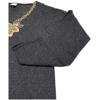 2pcs Set Womens Merino Wool Blend Pants & Top Underwear Leggings Thermal Thermals - Black - 12-14 thumbnail