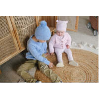 Ponchik Babies + Kids Bear Beanie Hat Warm Winter - Love - 3-12 Months thumbnail