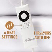 Sunbeam Sleep Perfect Soft Heated Washable Quilted Electric Blanket - King thumbnail