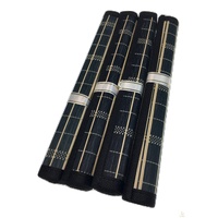 Set of 8 BAMBOO PLACEMATS Dinner Table Decor Party Natural Party 45x30cm BULK thumbnail