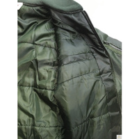 Plus Size Quilted Jacket Zip Up Classic Padded Flight Flying Winter Big & Tall - Bottle Green - Bottle Green - 7XL thumbnail
