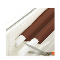 DUAL DRAFT STOPPER Double Sided Snake Wind Air Door Guard Cover Weather Seal thumbnail