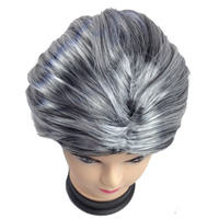 GRANDMA WIG Grey Hair Old Lady Granny Fancy Dress Costume Party Grand Mother thumbnail