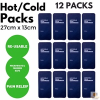 12x HOT COLD PACK First Aid Reusable Ice Heat Gel Packs Microwave Relief BULK thumbnail