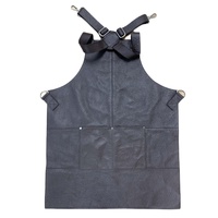 BUFFALO LEATHER APRON Cooking Chef Hairdresser Waterproof Durable Quality - Brown thumbnail