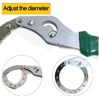 Adjustable Oil Filter Wrench Universal Handcuff Style Remover Tool Spanner Non-Slip thumbnail