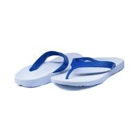 ARCHLINE Flip Flops Orthotic Thongs Arch Support Shoes Footwear - White/Blue - EUR 44 thumbnail