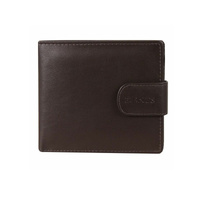 DENTS WALLET Genuine Italian LEATHER Mens Credit Card Holder Bifold GIFT BOX - thumbnail