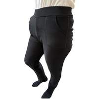 Ladies Fur Lined Thermal Leggings Womens Warm Winter Pants Stretch Skinny Leg - M/L thumbnail