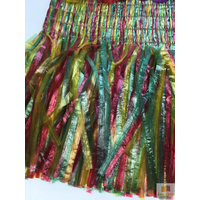 HAWAIIAN HULA BRA & SKIRT SET Tropical Costume Dress Lei Grass Flower Party thumbnail
