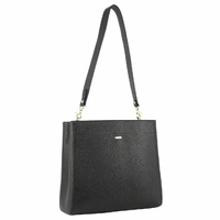 Morrissey Womens Italian Structured Leather Cross Body Bag Handbag Ladies - Black thumbnail