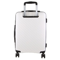Pierre Cardin Inspired Milleni Cabin Luggage Bag Travel Carry On Suitcase 54cm (39L) - White thumbnail