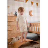Ponchik Babies + Kids - Ribbed Cotton Romper - Daisy - 3-6 months thumbnail