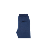 Mens Skinny Track Pants Joggers Trousers Gym Casual Sweat Cuffed Slim Trackies Fleece - Navy - XL thumbnail