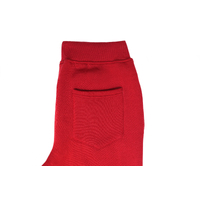 Mens Skinny Track Pants Joggers Trousers Gym Casual Sweat Cuffed Slim Trackies Fleece - Red - S thumbnail