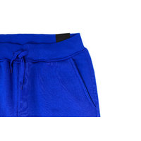 Mens Skinny Track Pants Joggers Trousers Gym Casual Sweat Cuffed Slim Trackies Fleece - Royal Blue - 3XL thumbnail