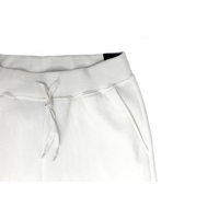 Mens Skinny Track Pants Joggers Trousers Gym Casual Sweat Cuffed Slim Trackies Fleece - White - L thumbnail