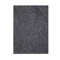 100% SHETLAND WOOL Half Zip Up Knit JUMPER Pullover Mens Sweater Knitted - Denim Blue (45) - XL thumbnail