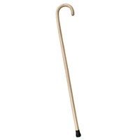 93cm WOODEN WALKING STICK Wood Cane Pole Carved Varnished Deluxe Sturdy - Beige thumbnail