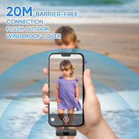 Hridz K9 Wireless Rechargeable 2 in 1 Lightning Microphone For Lightning Port Devices Recording Interview thumbnail