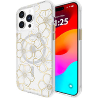 Case-Mate Floral Gems MagSafe Case For iPhone 15 Pro Max - Gold thumbnail