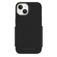 EFM Monaco Case Armour with ELeather and D3O 5G Signal Plus Technology For iPhone 13 (6.1")/iPhone 14 (6.1") - Black / Space Grey thumbnail