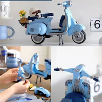 NNEOBA NEW Roman Vespas 125 MOC 10298 Motorcycle City Toys thumbnail