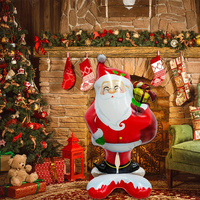 Extra Large Standing Santa Claus Foil Balloon thumbnail