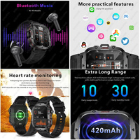 NNEOBA Rugged Military GPS Smart Watch - AMOLED 1.96 HD Display thumbnail