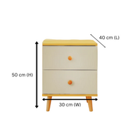 NNECN 5 Layer White Drawer Chest Storage with Bedside Table thumbnail