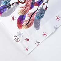 Dream catcher Printed Duvet Cover Set with Matching Pillowcases - white-Super King thumbnail
