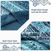 Opalescent Quilted coverlet and pillowcovers set: Shimmering Beauty - Queen size thumbnail