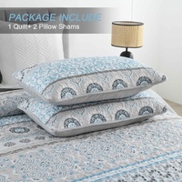 Joyful Quilted coverlet and pillowcovers set: Brighten Up Your Bedroom - Queen size thumbnail