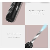 Black Smart Visual Ear Picker with HD WiFi Endoscope - Intelligent Ear Cleaning Tool with Real-Time Viewing thumbnail
