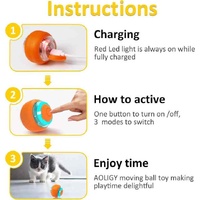Interactive Electric Cat Toy Ball – Rechargeable Smart Rolling Pet Ball thumbnail