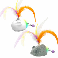 Interactive Cat Feather Toy with LED Lights – Smart Motion Pet Playmate thumbnail