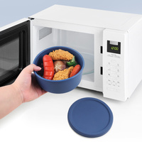Red (2100ml) Dopamine-Style Food-Grade Lunch Box - Microwave Safe Fruit & Meal Storage Container thumbnail