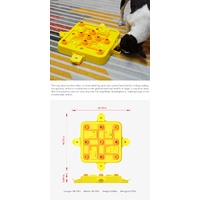 Blue-green Interactive Slow Feeder Puzzle Toy for Dogs - Durable Pet Food Dispenser Bowl thumbnail