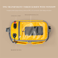 Yellow Stroller Organizer Bag - Multi-Functional Baby Bag with Touchscreen Window, USB Port, and Bottle Holders thumbnail