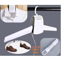 Grey Portable Intelligent Clothes Drying Hanger - Quick Drying with 3D Airflow for Travel and Home thumbnail