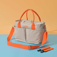 Black Multi-Function Diaper Bag with Insulated Lining, Large Capacity Mommy Bag, Shoulder & Crossbody Baby Bag thumbnail