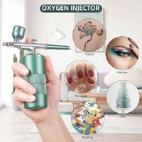 Black Portable Oxygen Infusion Nano Spray Facial Beauty Instrument - High Pressure Needle-Free Skin Care Mist Sprayer thumbnail